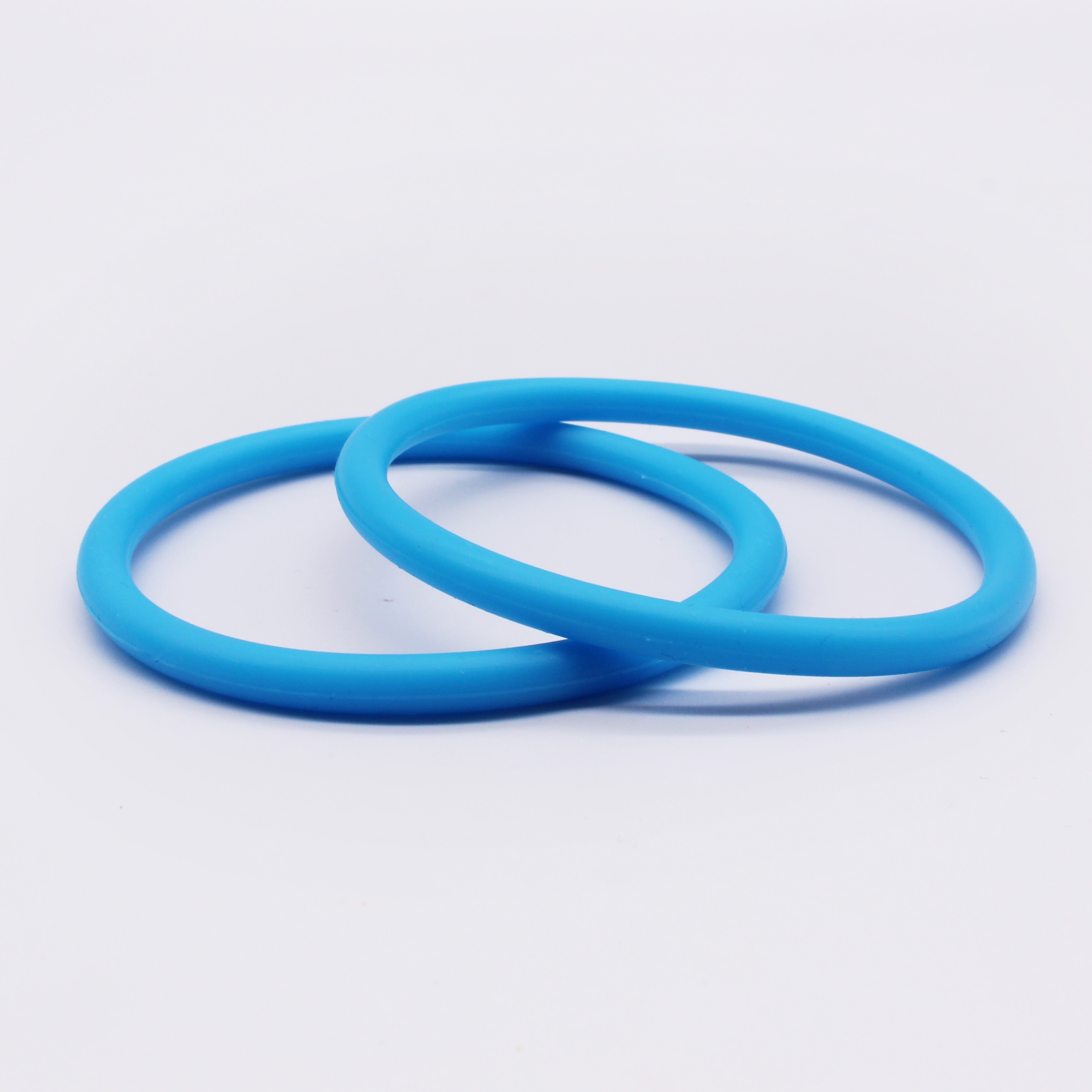 2pcs Large Round Silicone Bangle Set, Versatile